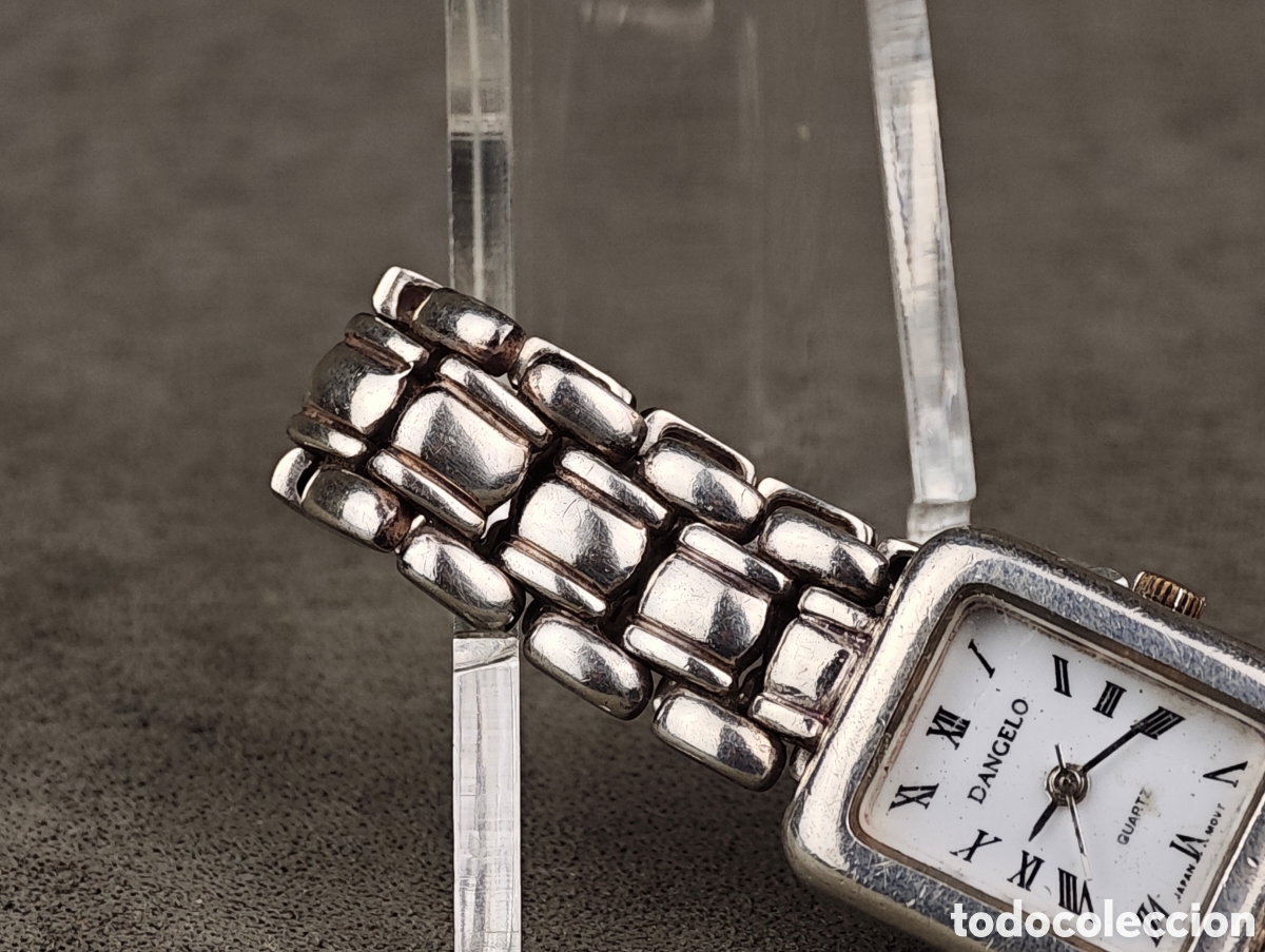 Vintage: Antiguo Reloj de Cuarzo de Plata - Foto 6