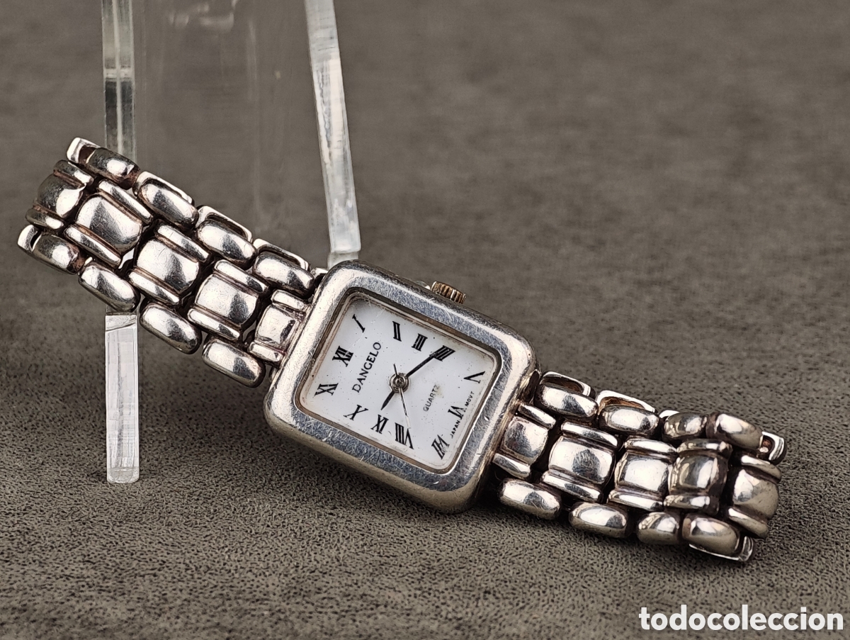 Vintage: Antiguo Reloj de Cuarzo de Plata - Foto 8