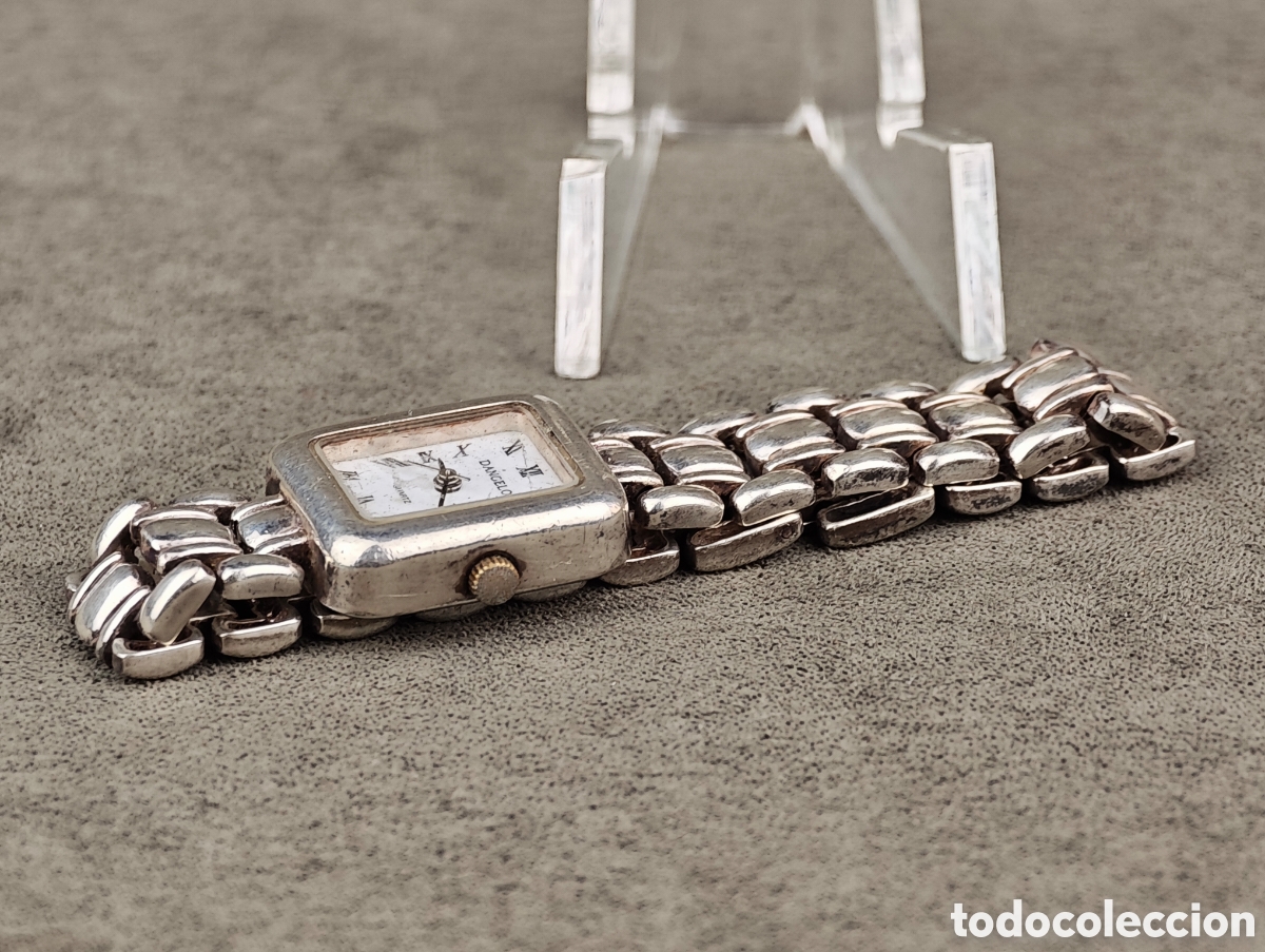 Vintage: Antiguo Reloj de Cuarzo de Plata - Foto 10