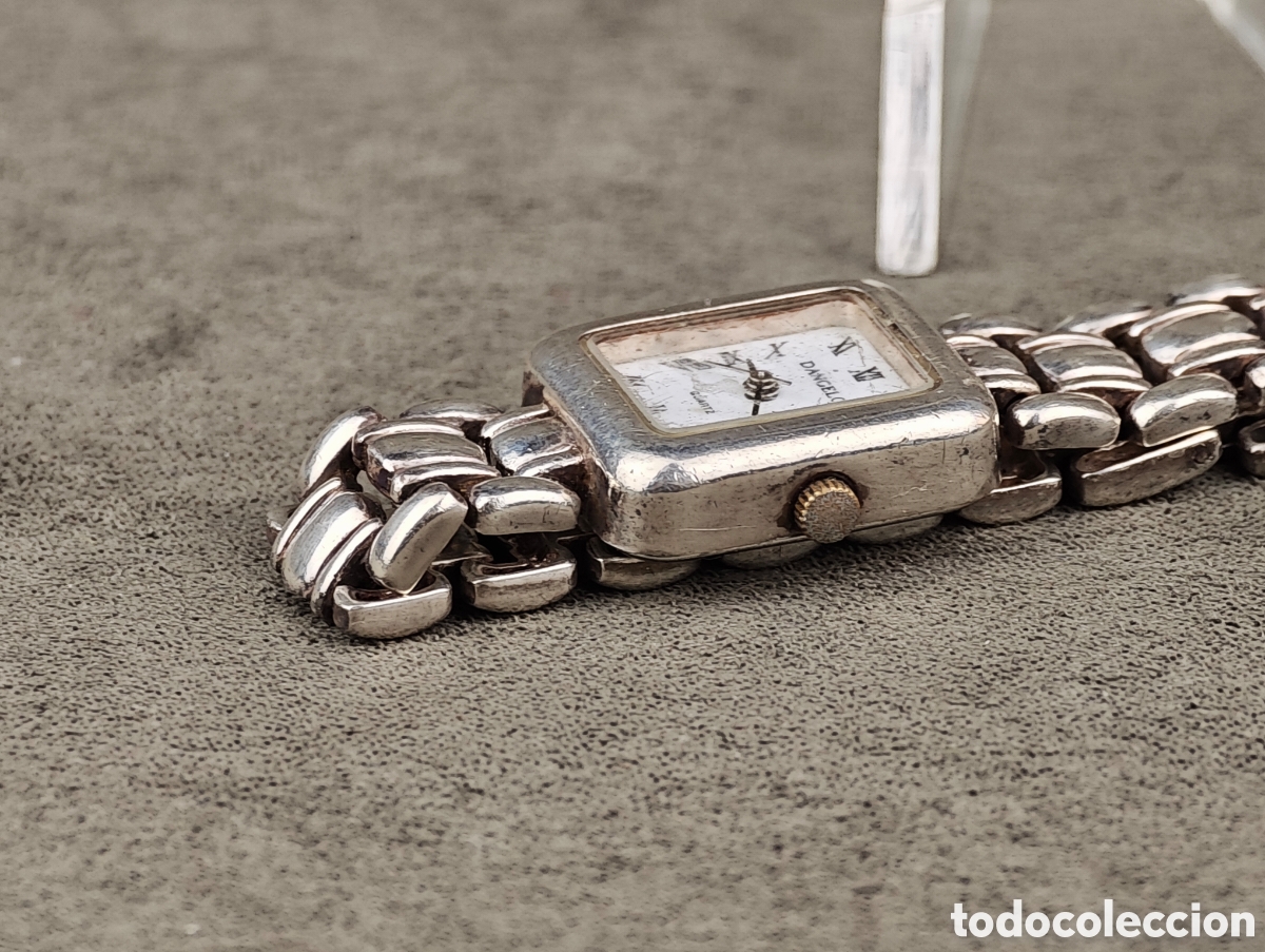 Vintage: Antiguo Reloj de Cuarzo de Plata - Foto 11