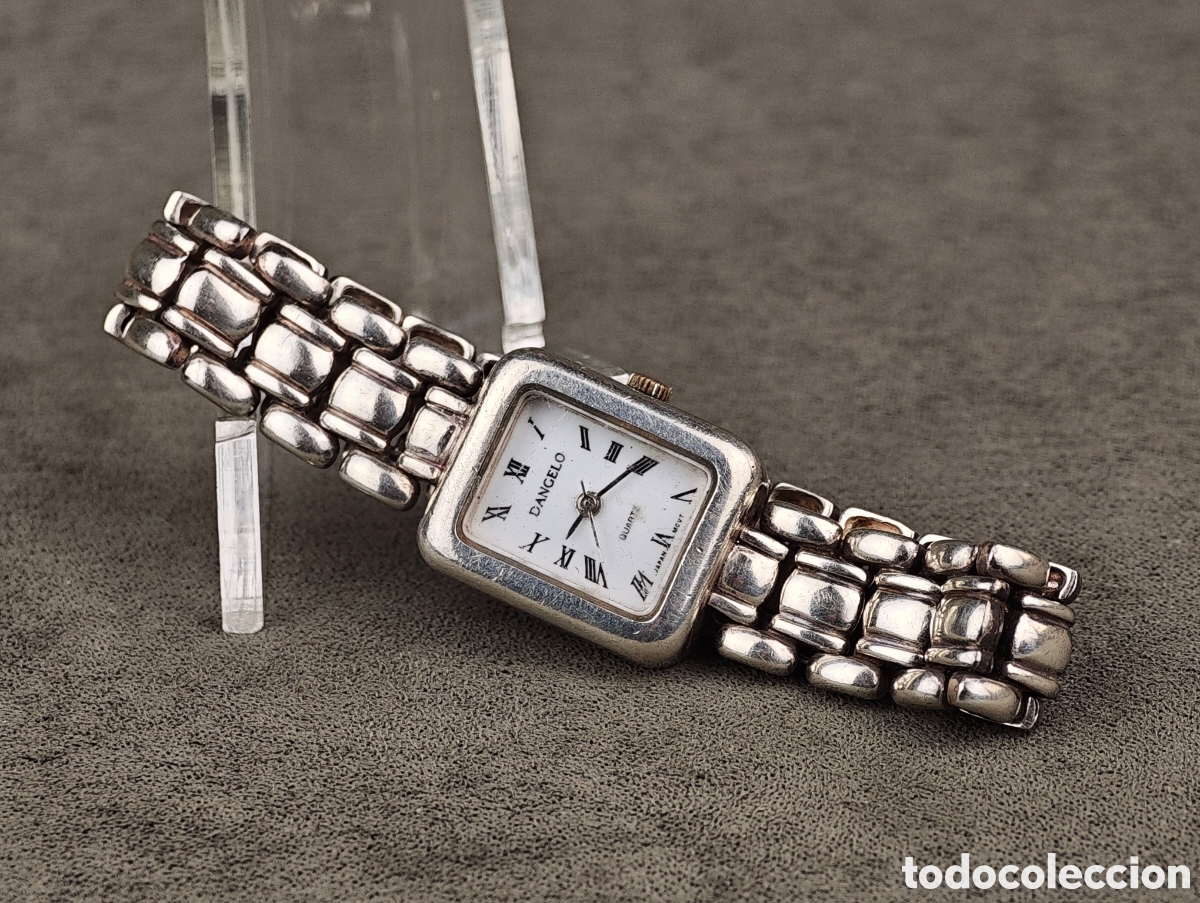 Vintage: Antiguo Reloj de Cuarzo de Plata - Foto 1