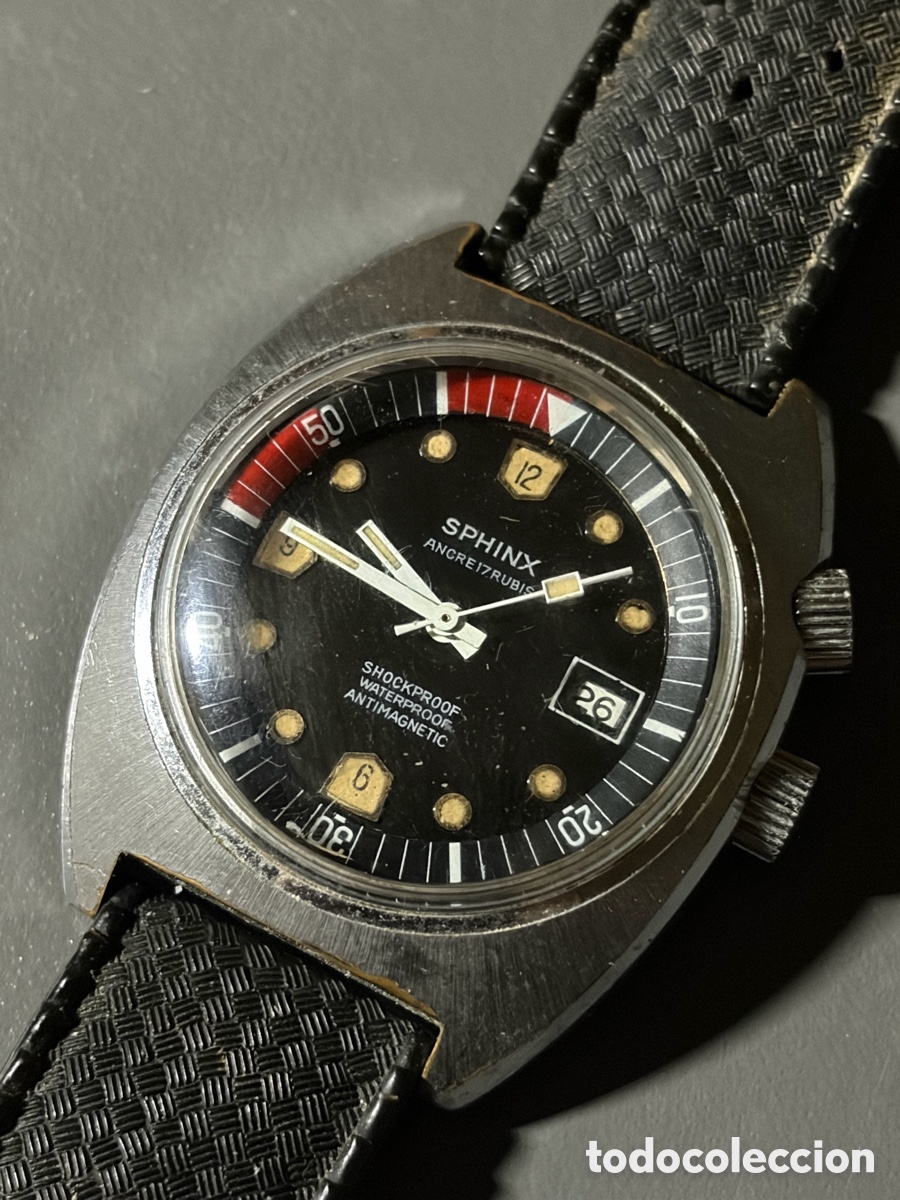 Vintage: Reloj buceo Sphinx franc&eacute;s. - Foto 2