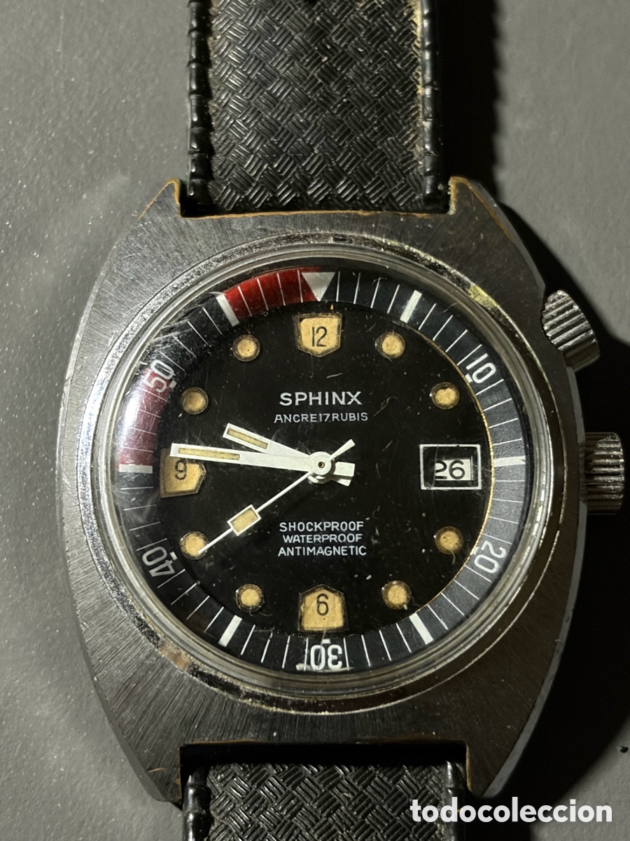 Vintage: Reloj buceo Sphinx franc&eacute;s. - Foto 1