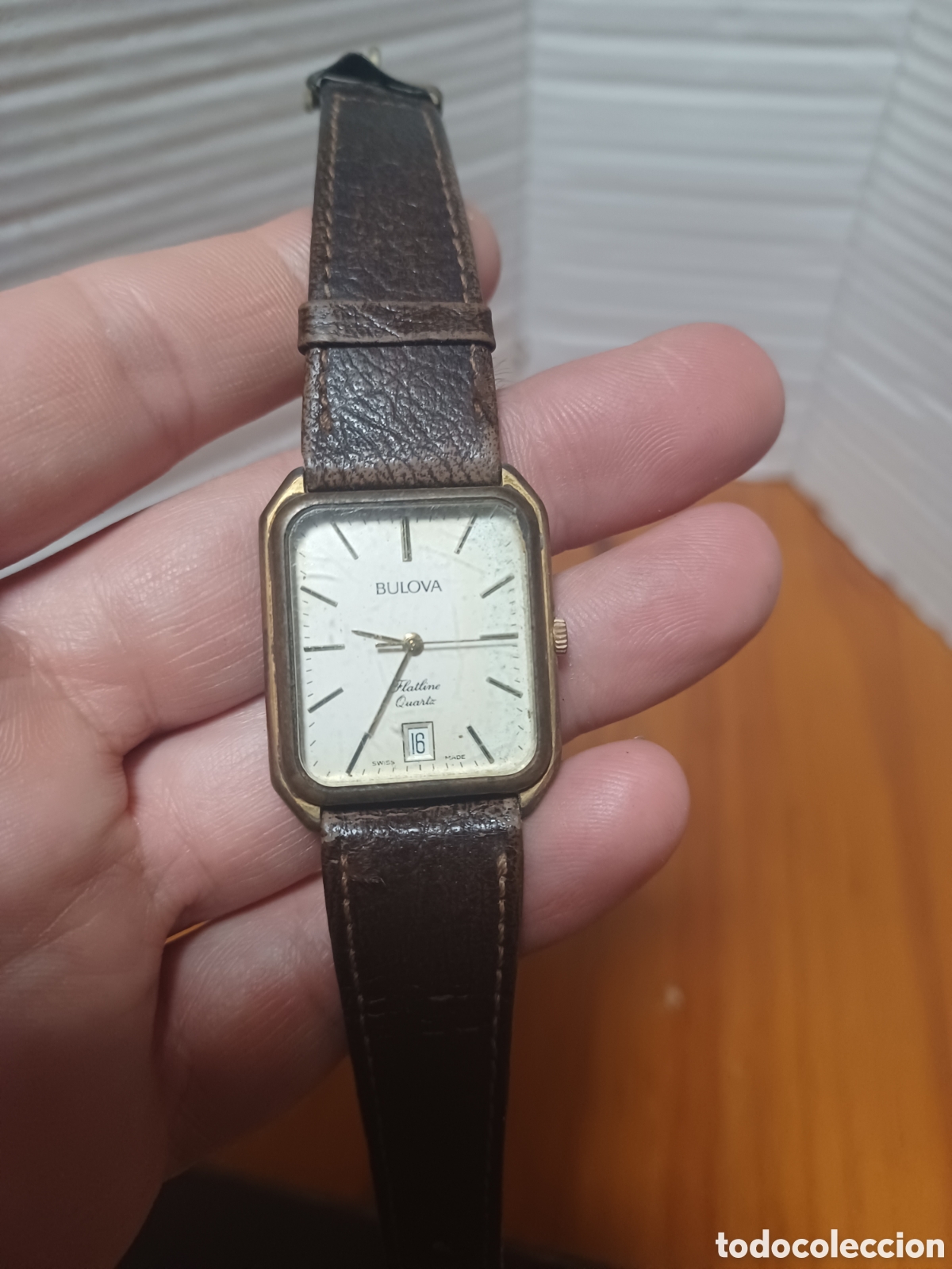 Vintage: Reloj de pulsera Bulova modelo flatline quartz - Foto 1