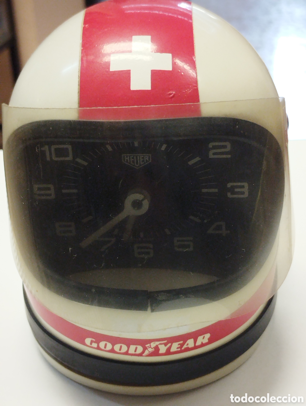 Vintage: Raro casco vintage Heuer Clay Regazzoni de los a&ntilde;os 70