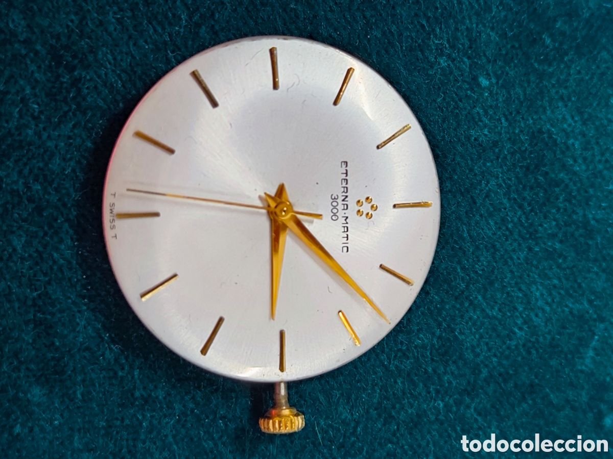 Vintage: Vintage movimiento Eterna Matic 1456U trabajando dial 30mm