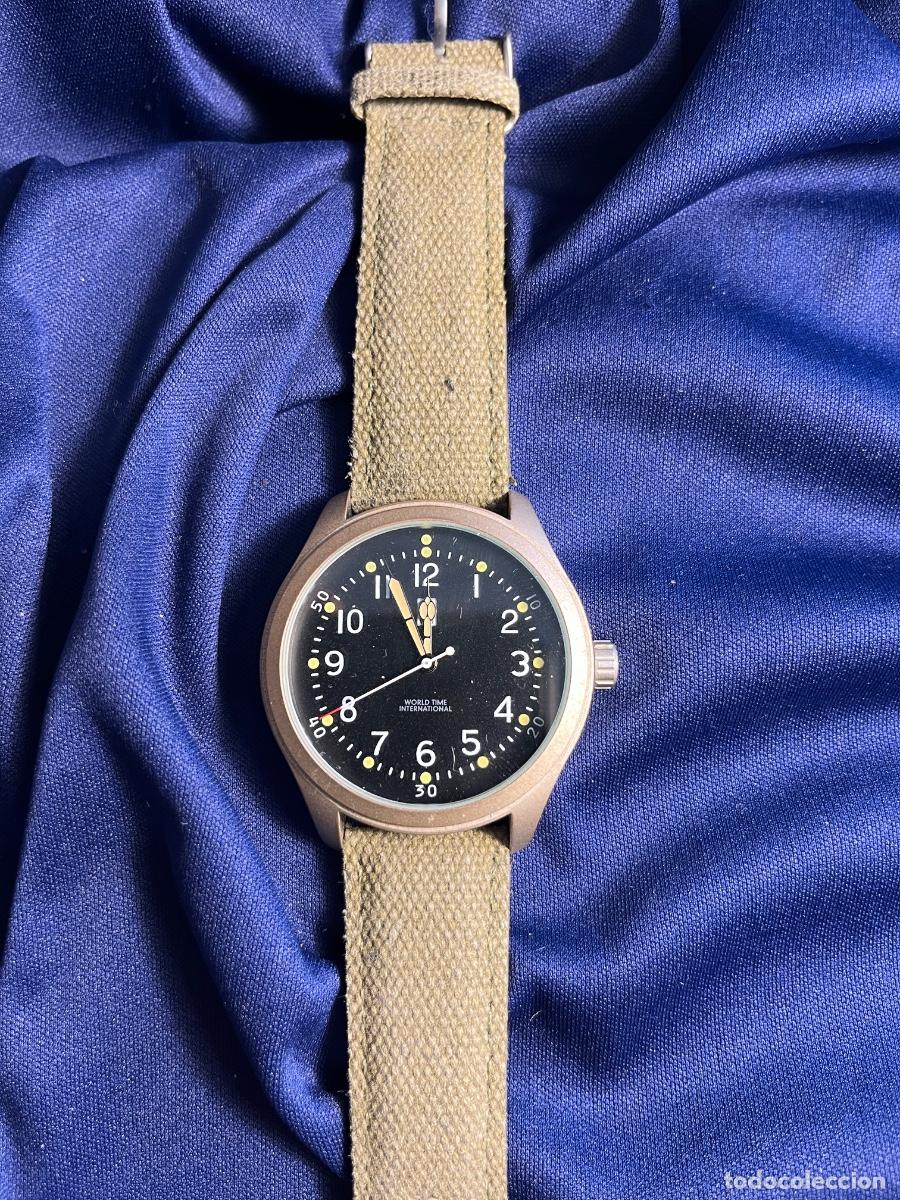 Vintage Watches: Reloj militar WTI A-11 field watch cuarzo vintage estilo WWII correa lona retro