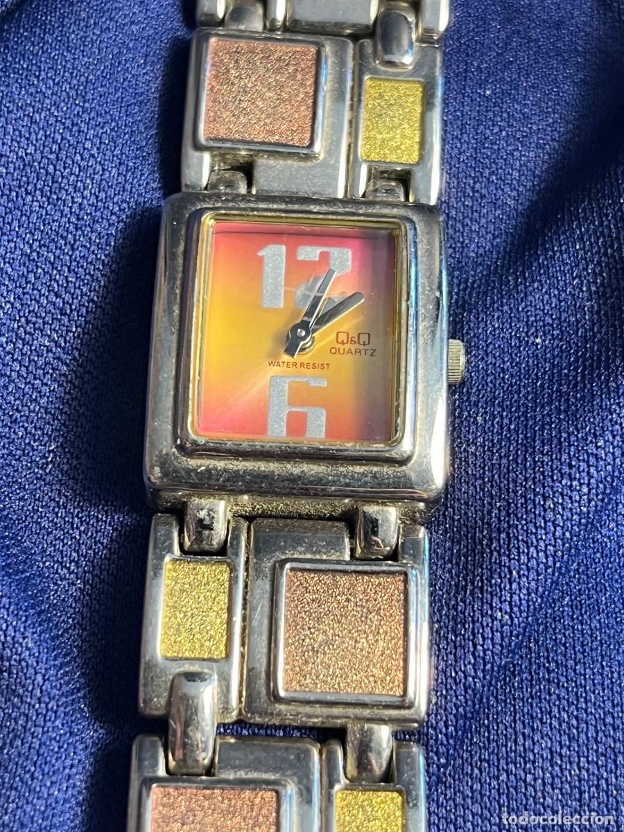 Vintage Watches: Reloj Q&Q Citizen cuarzo vintage dise&ntilde;o geom&eacute;trico colores retro a&ntilde;os 90 moderno