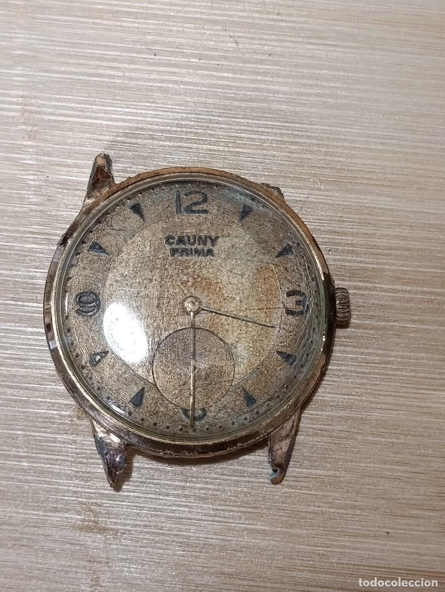 Vintage: Reloj Cauny Prima Swiss Made carga manual funciona sin correa para restaurar