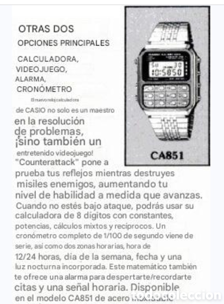 Vintage: Reloj Casio calculadora+Game Ca-901 - Foto 8