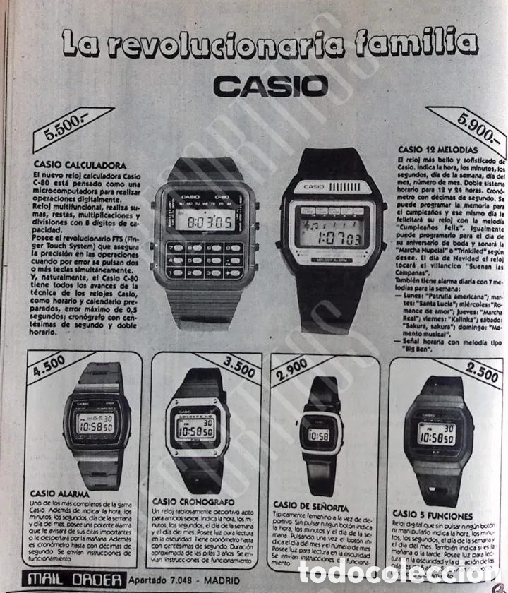 Vintage: Reloj Casio calculadora C-701 Blue - Foto 6