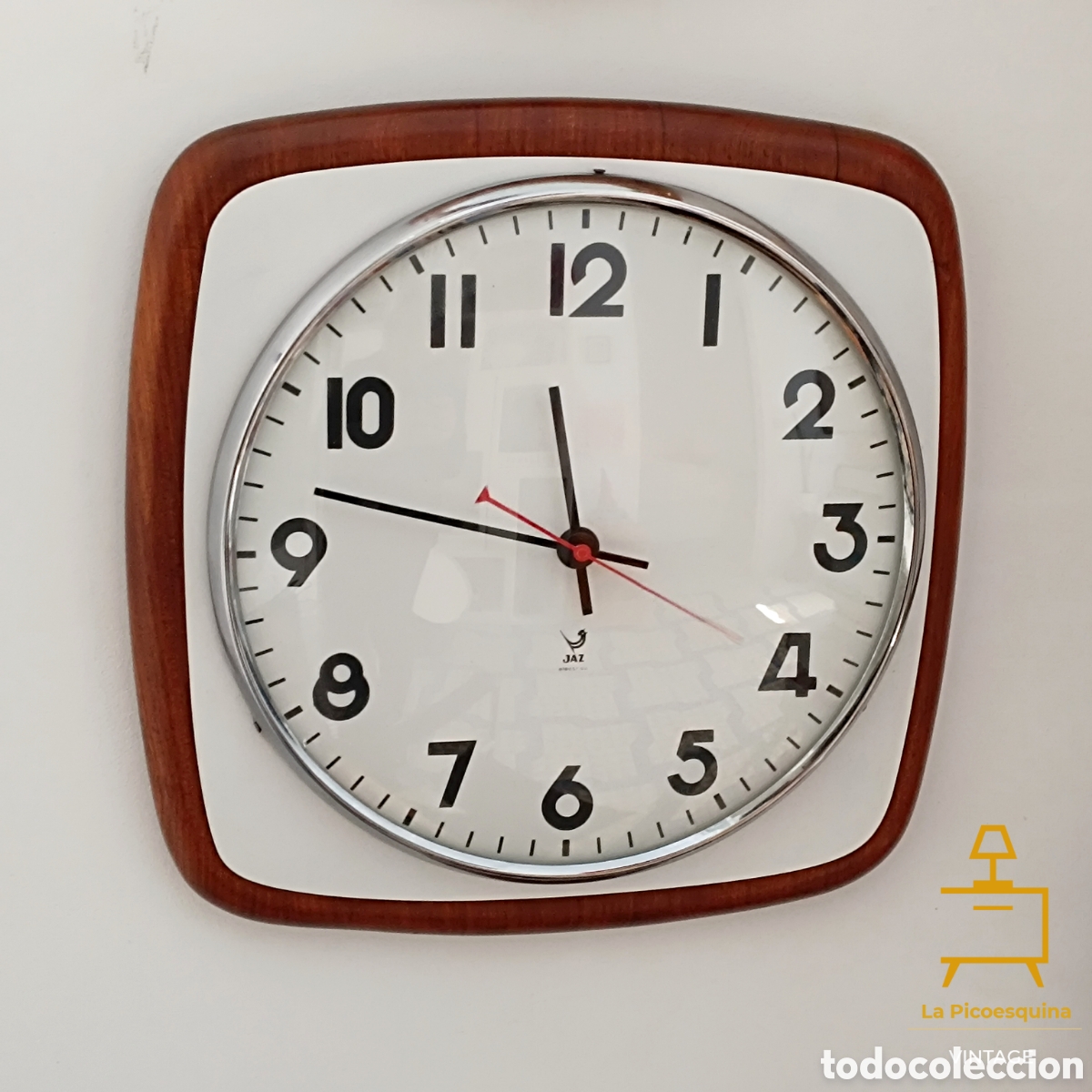 Vintage: Reloj de pared Jaz. A&ntilde;os 80