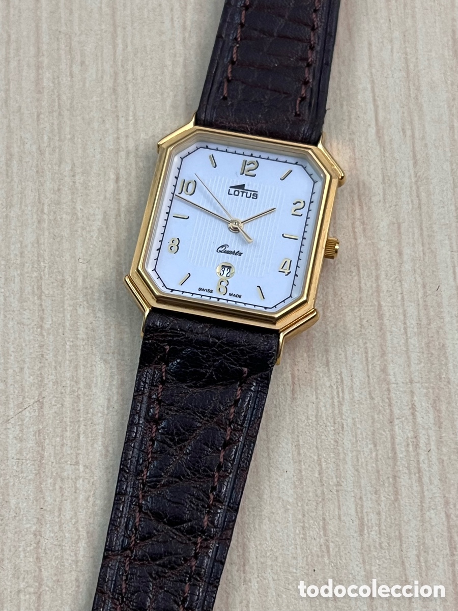 Vintage: ✅ Reloj lotus cuarzo calendario Swiss Tank como nuevo 4393