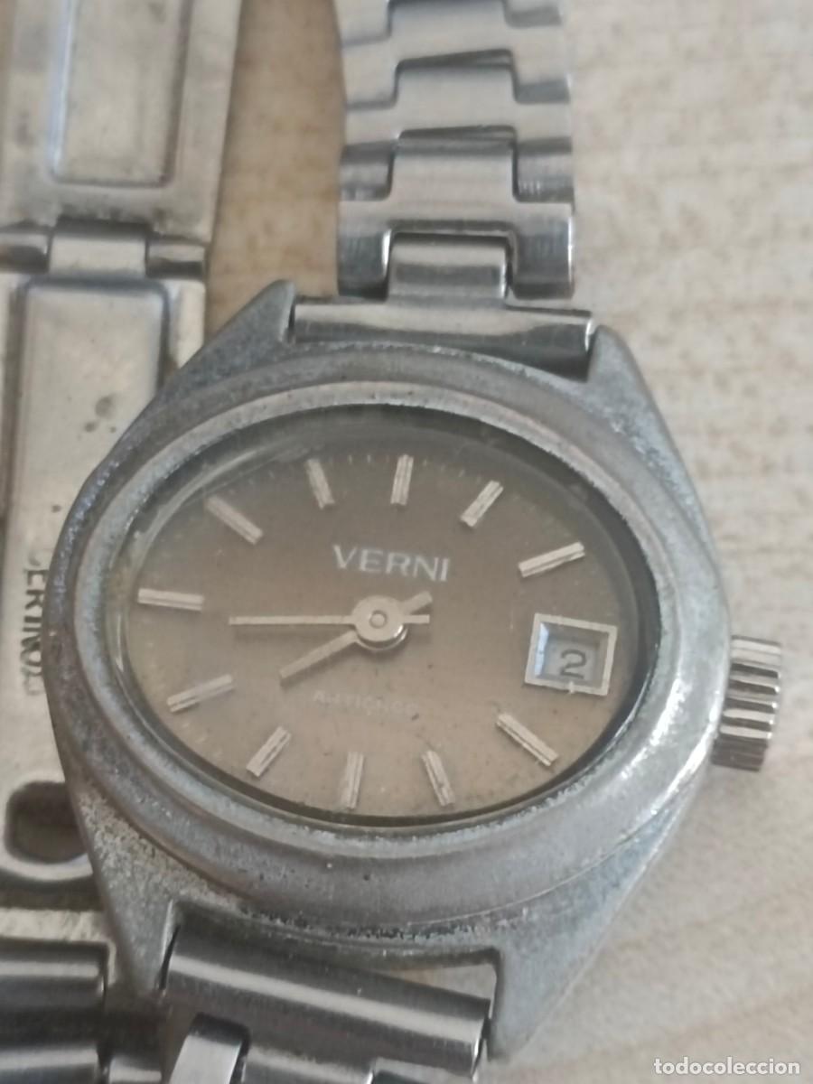 Vintage: VERNI * RELOJ ANALOGICO VINTAGE CON ESFERA PEQUE&Ntilde;A, OSCURA Y OVALADA