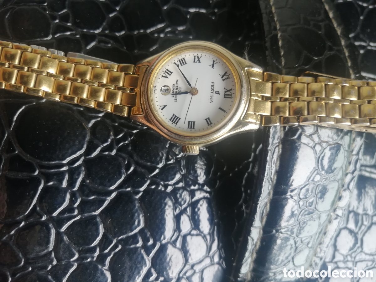 Vintage: Reloj FESTINA cuarzo, Oro 18k laminado