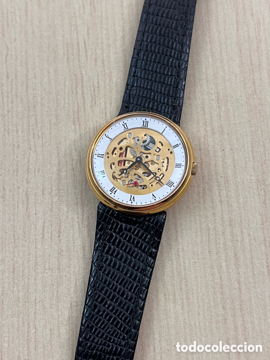 Vintage: ✅ Reloj Cuarzo Unisex Chapado En Oro