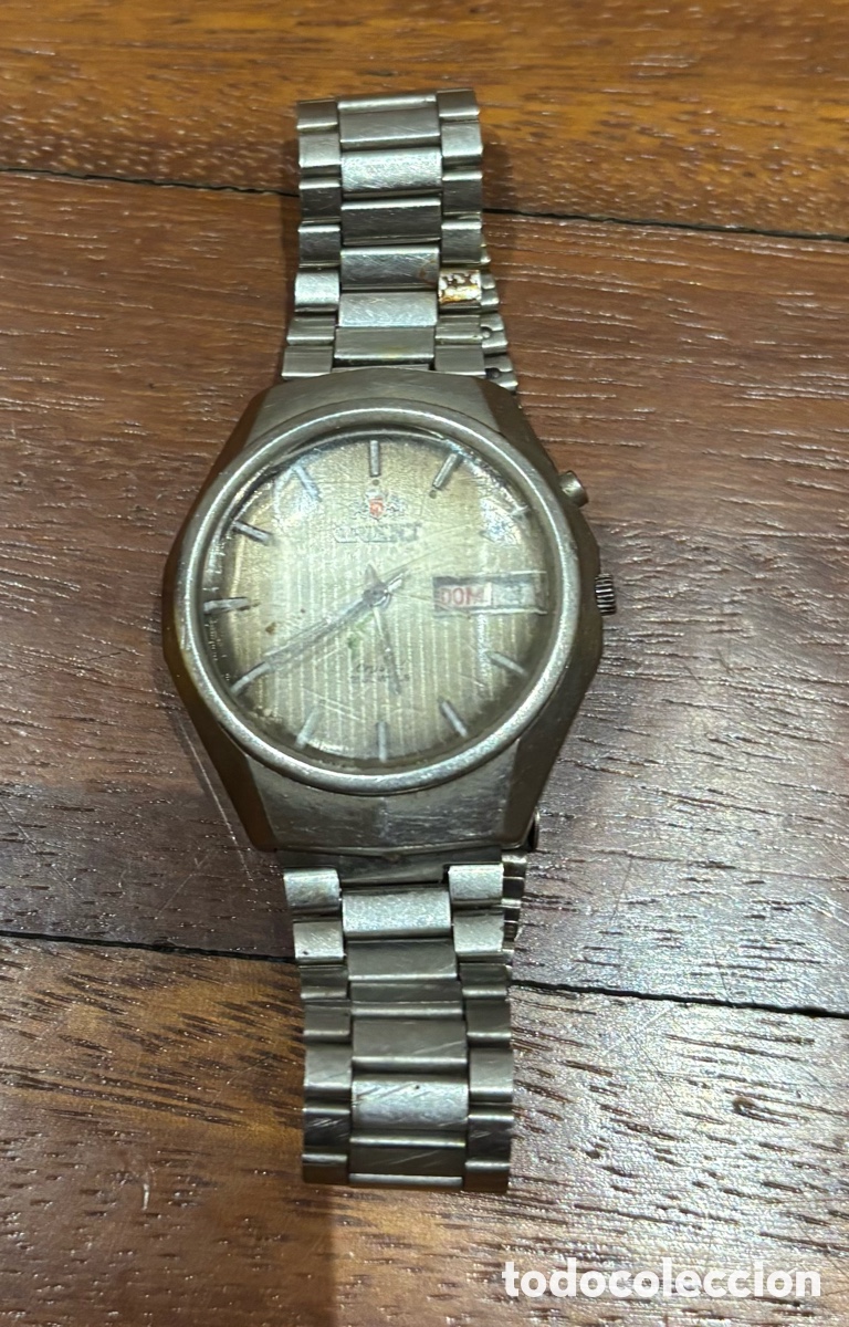 Vintage: Reloj Orient Cristal 21 Jewels completo Acero