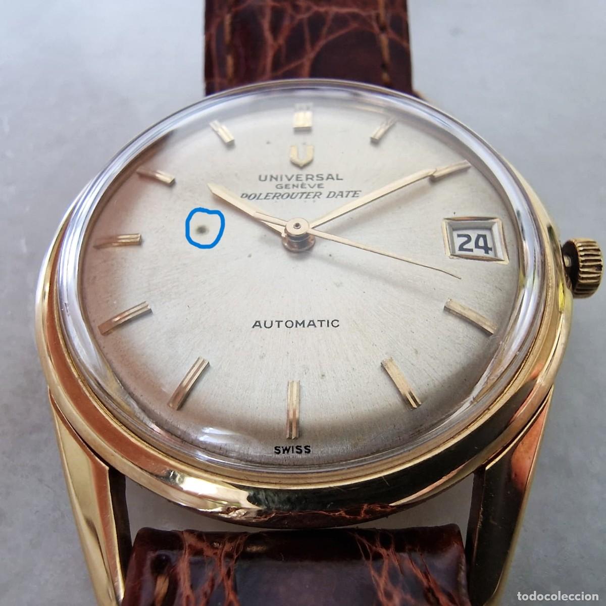 Vintage: UNIVERSAL GENEVE POLEROUTER DATE ORO 18K - Foto 11