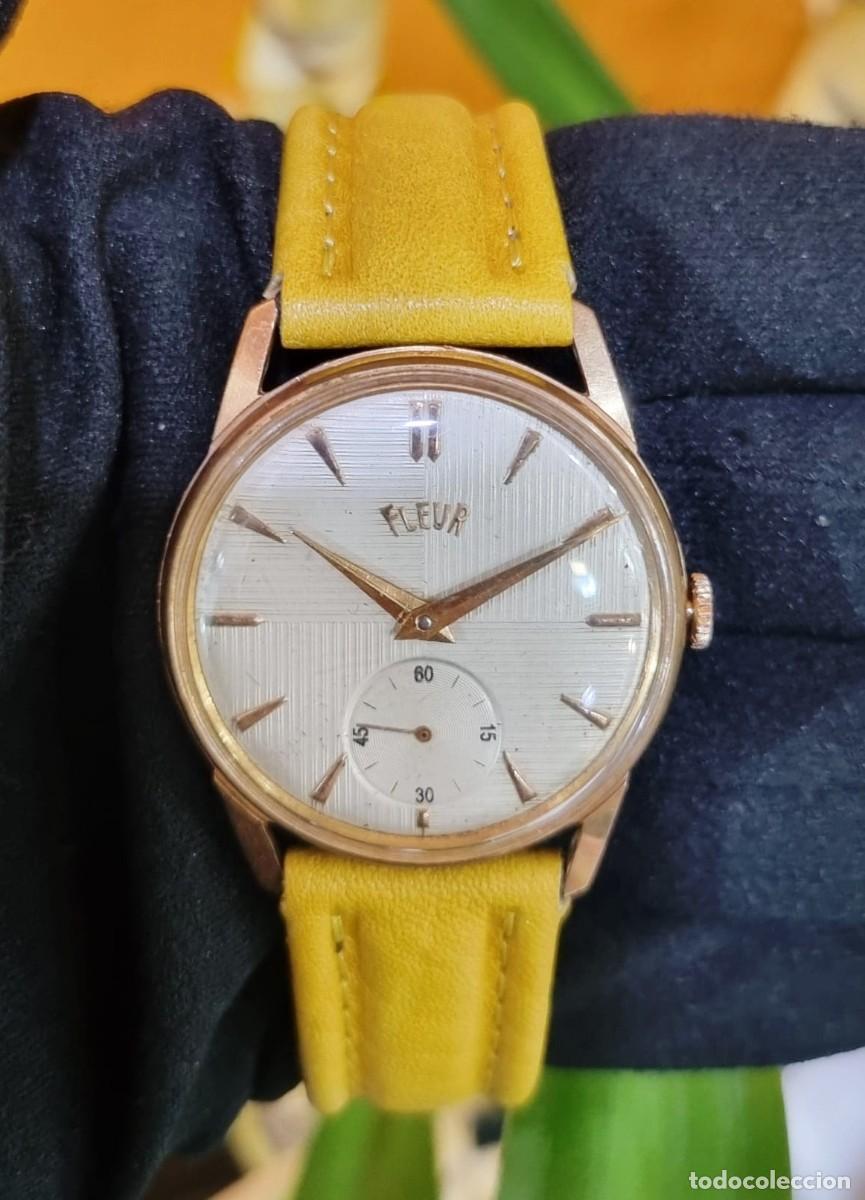 Vintage: Reloj vintage de cuerda manual Fleur