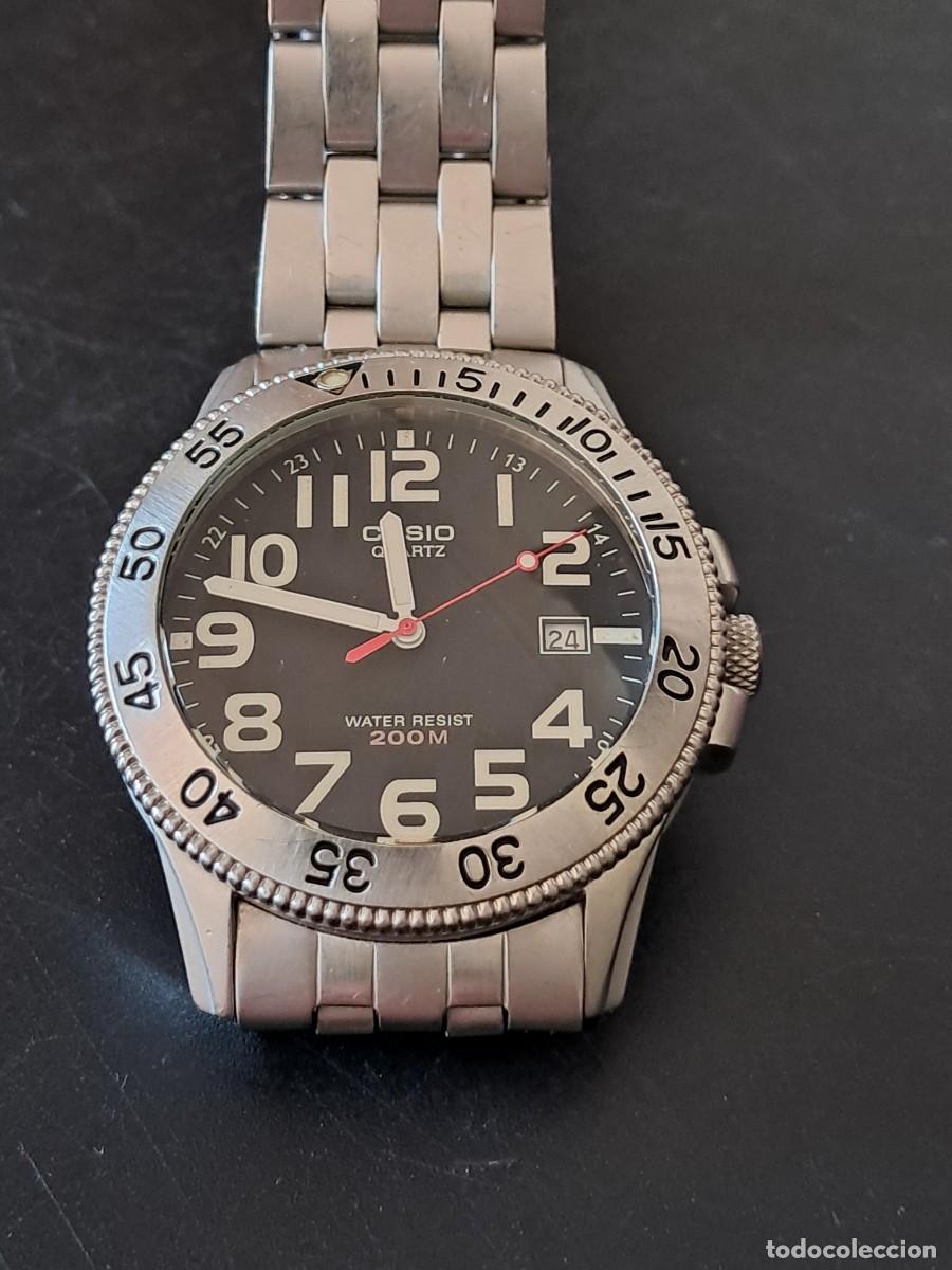 Vintage: rel&oacute;gio casio de movimento quartz caixa em a&ccedil;o