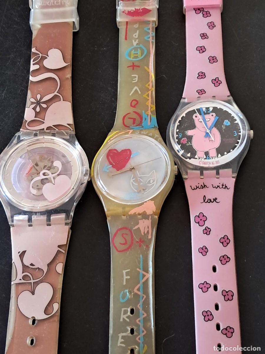 Vintage: swatch lote de 3 rel&oacute;gios