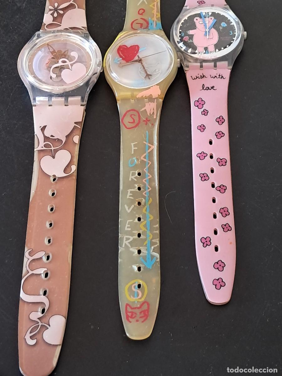 Vintage: swatch lote de 3 rel&oacute;gios - Foto 3
