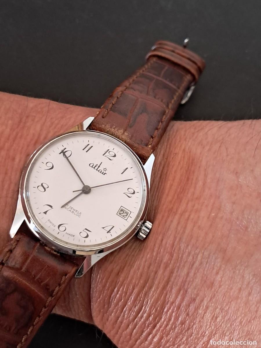 Vintage: rel&oacute;gio altair de corda manual