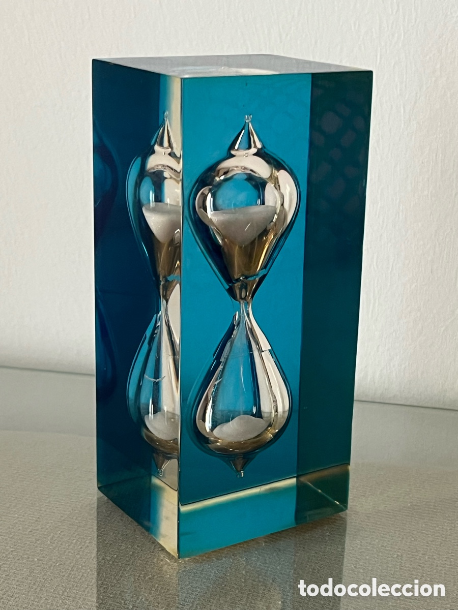 Vintage: Reloj de arena dise&ntilde;o Space Age