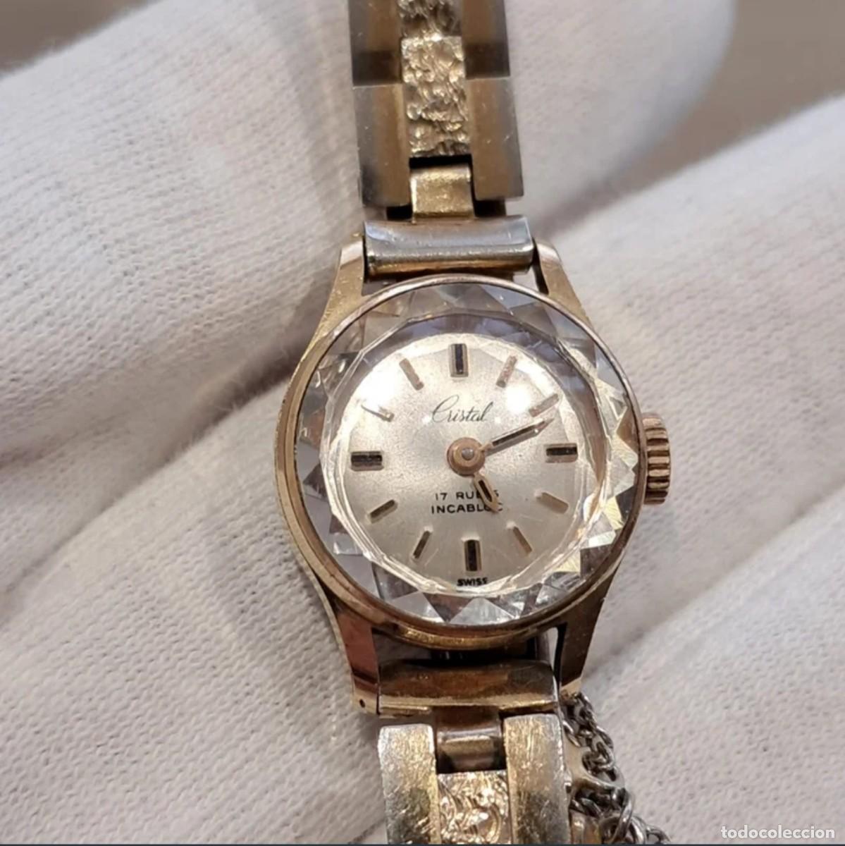 Vintage: Reloj Cristal Vintage Mujer