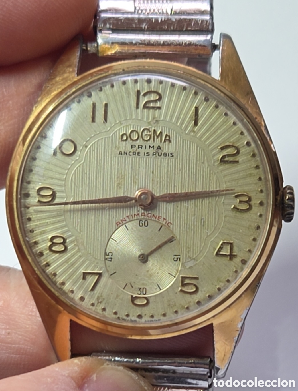 Vintage: Reloj Vintage DOGMA PRIMA (37mm) A&ntilde;os 50 FUNCIONA
