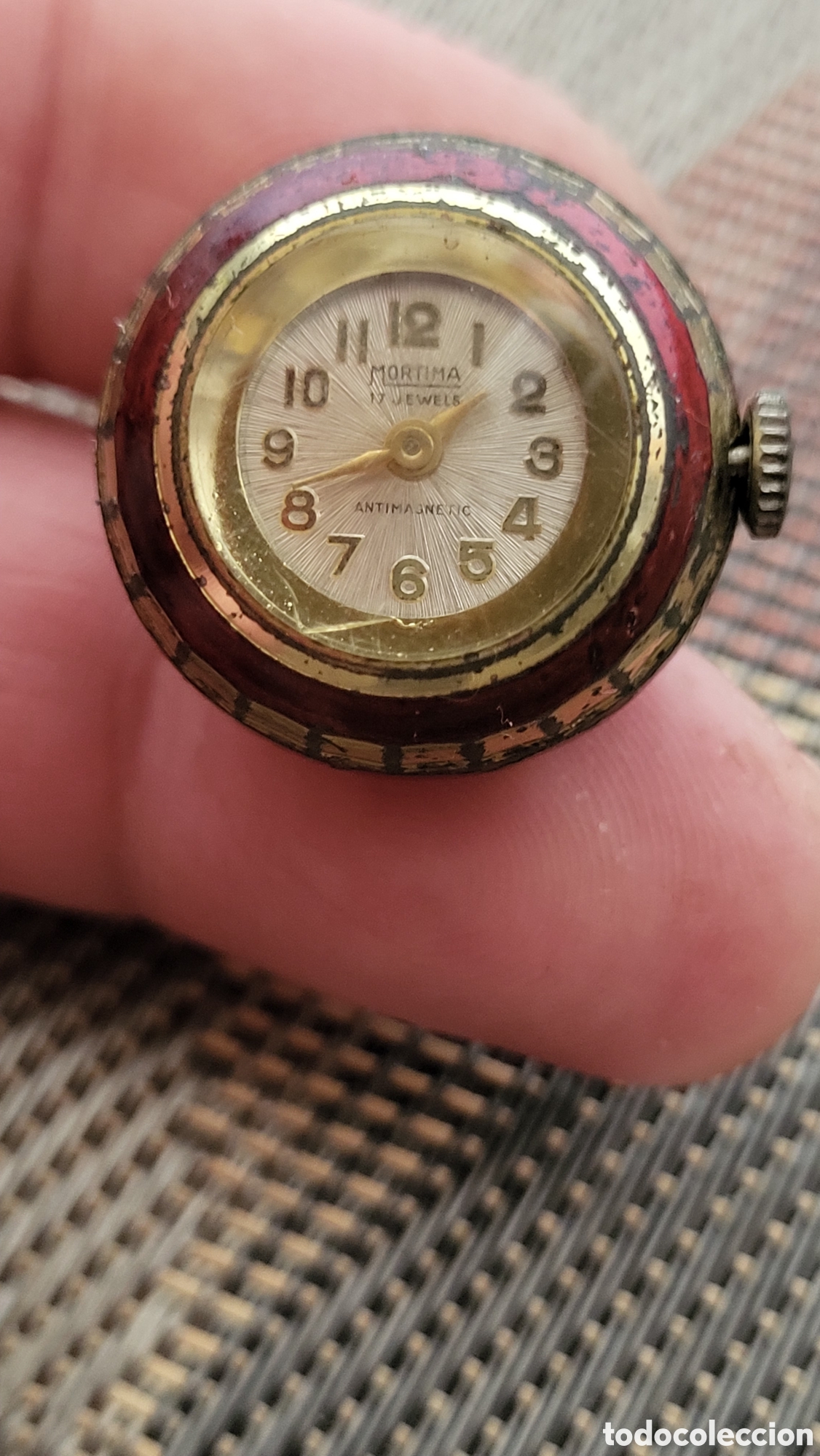 Vintage: Reloj colgante carga manual Mortima