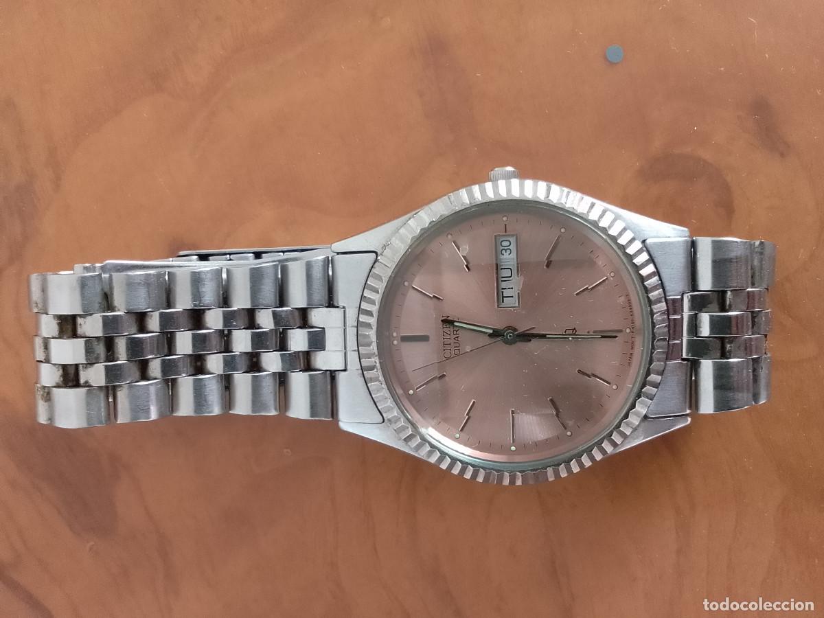 Vintage: Reloj Citizen, esfera rosa - Foto 1