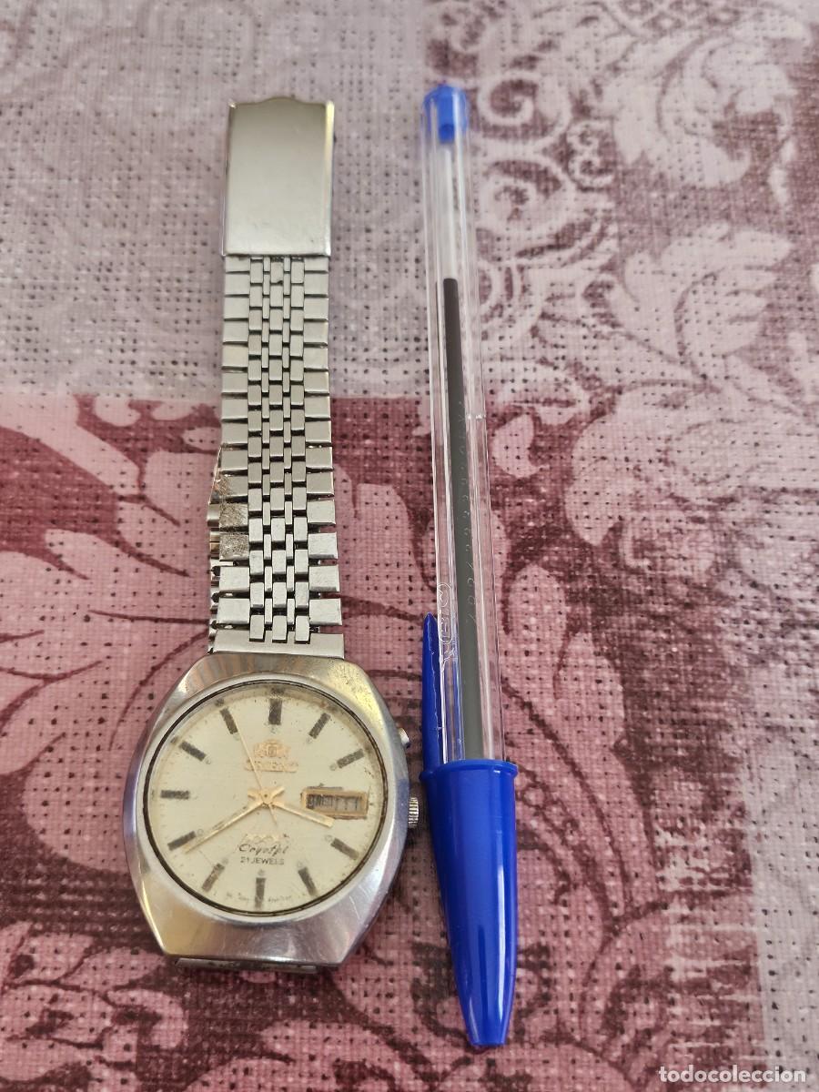 Vintage: Antiguo Reloj De Pulsera Para Caballero De La Marca Japonesa Orient, Modelo Orient Crystal.