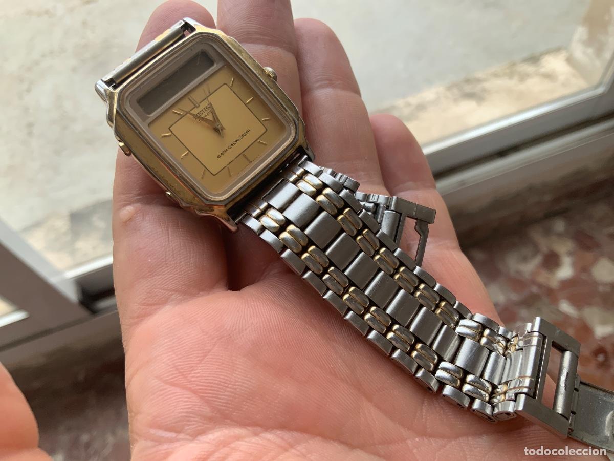 Vintage: Reloj de pulsera, japon, Seiko alarm chronograph, h557-5380. No probado. 58gr.