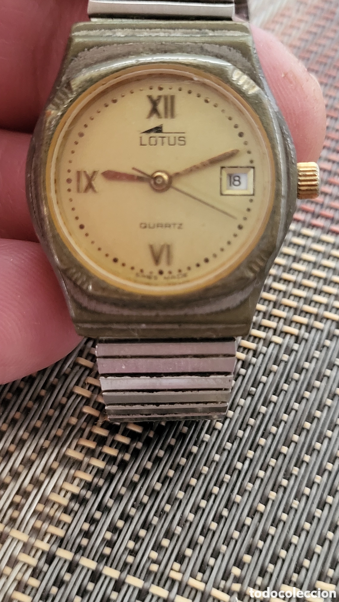 Vintage: Reloj pulsera quartz Se&ntilde;ora Lotus Vintage