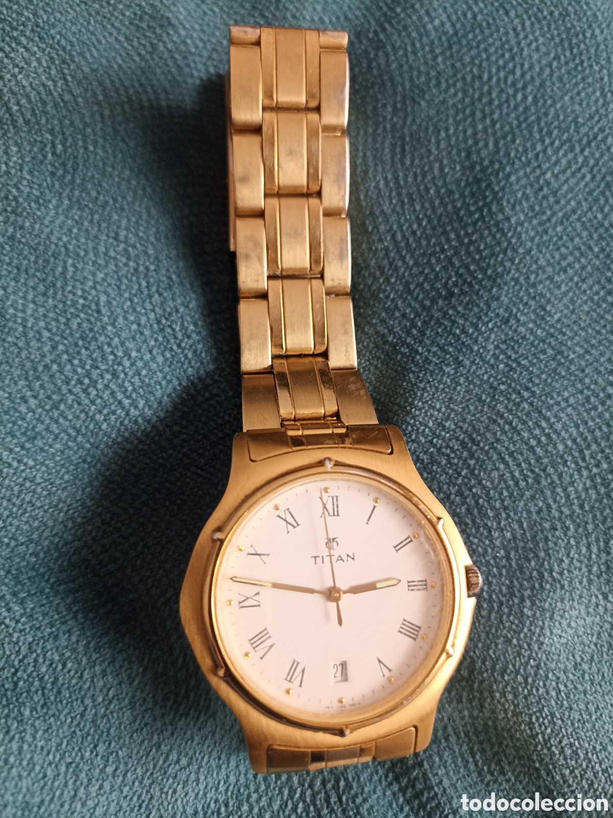 Vintage: Reloj Titan chapado en oro - Foto 2