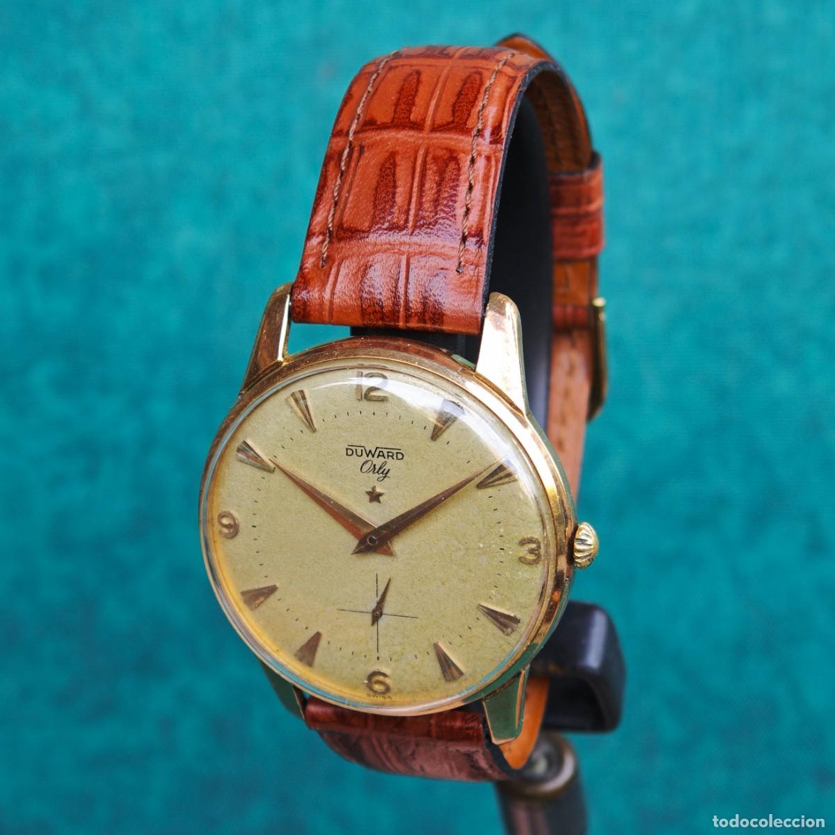 Vintage: DUWARD Orly jumbo 37mm reloj de cuerda vintage 1130 montre orologio watch