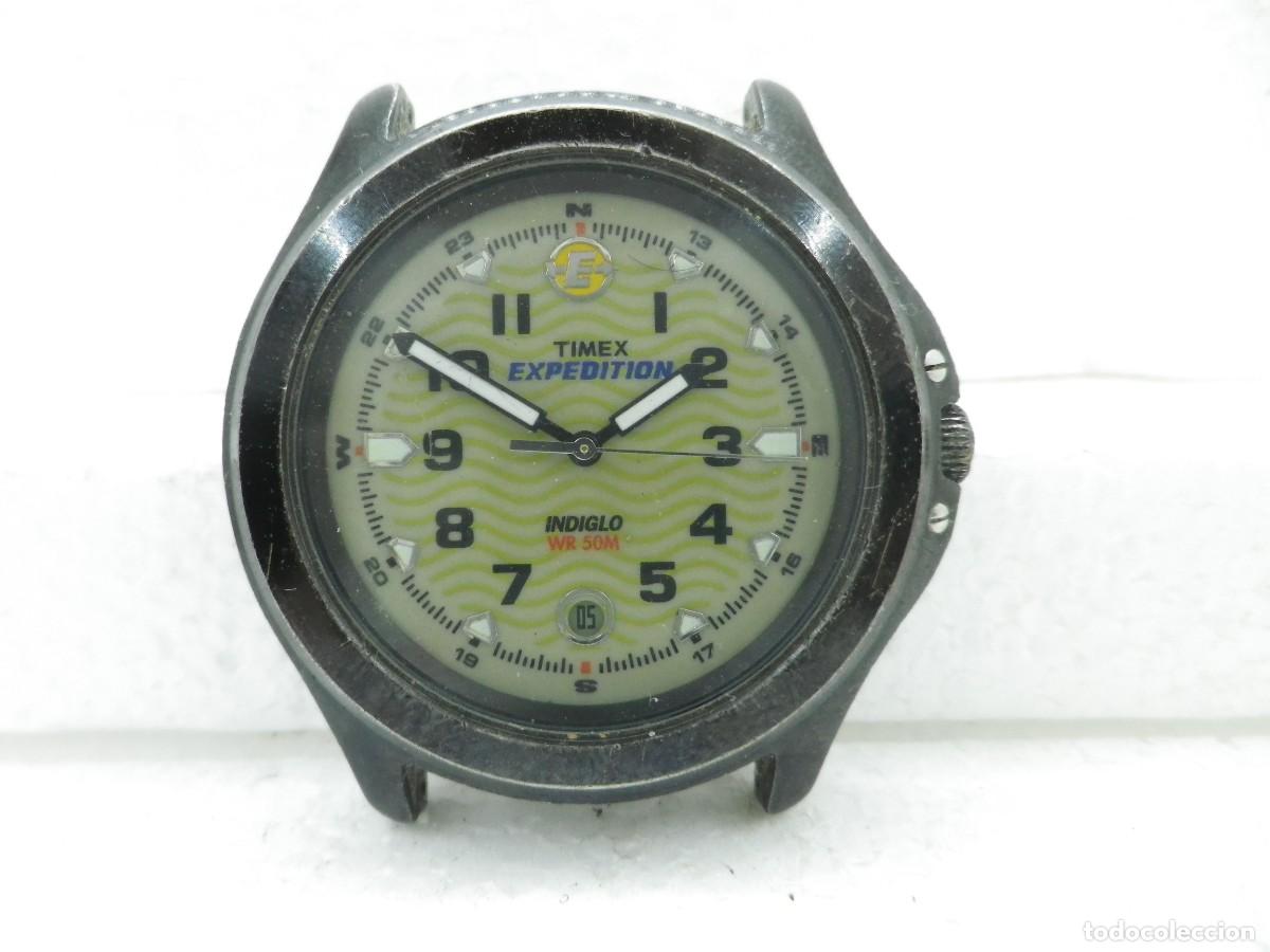 Vintage: RELOJ MILITAR TIMEX EXPEDITTION SUMERGIBLE 50 METROS CON LUZ FUNCIONA WATCHES