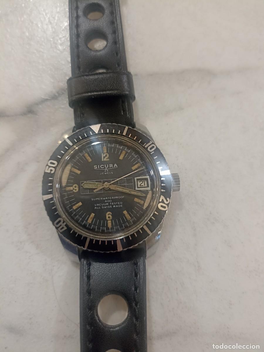 Vintage: Reloj SICURA Diver Cuerda Manual60/70