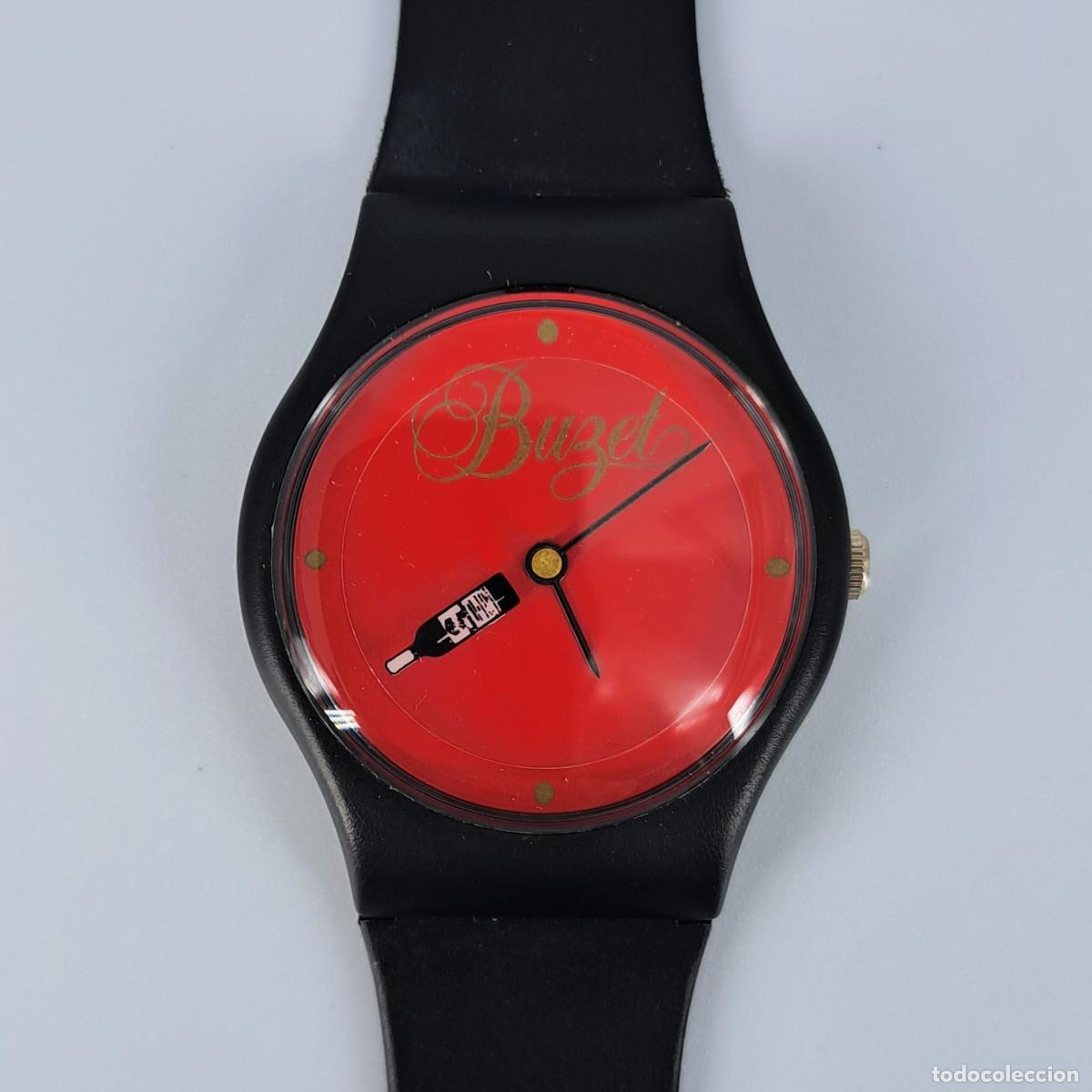 Vintage: Reloj vintage estilo Swatch &ndash; Marca &rdquo;Buzet&rdquo; - Comercial vino