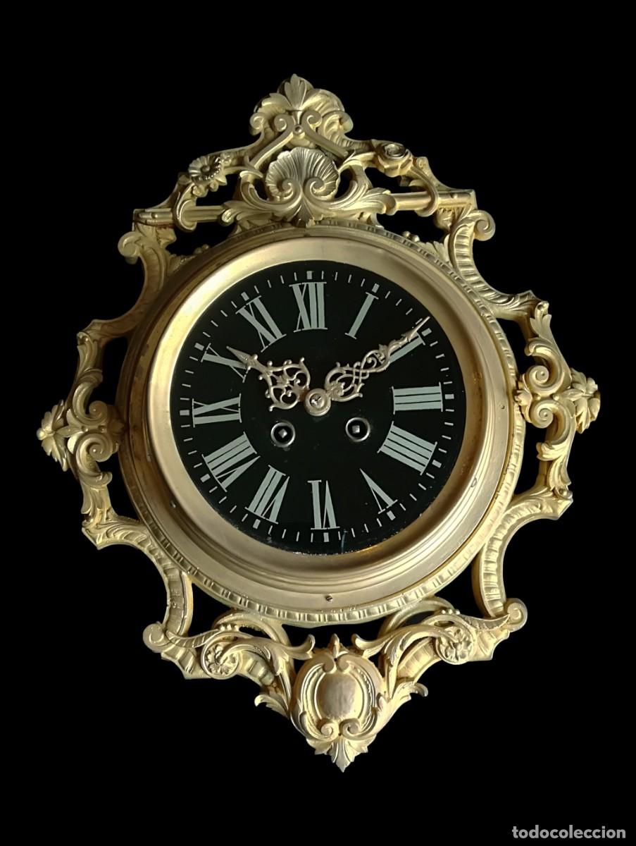 Vintage: Reloj de pared bronce dorado - Foto 1