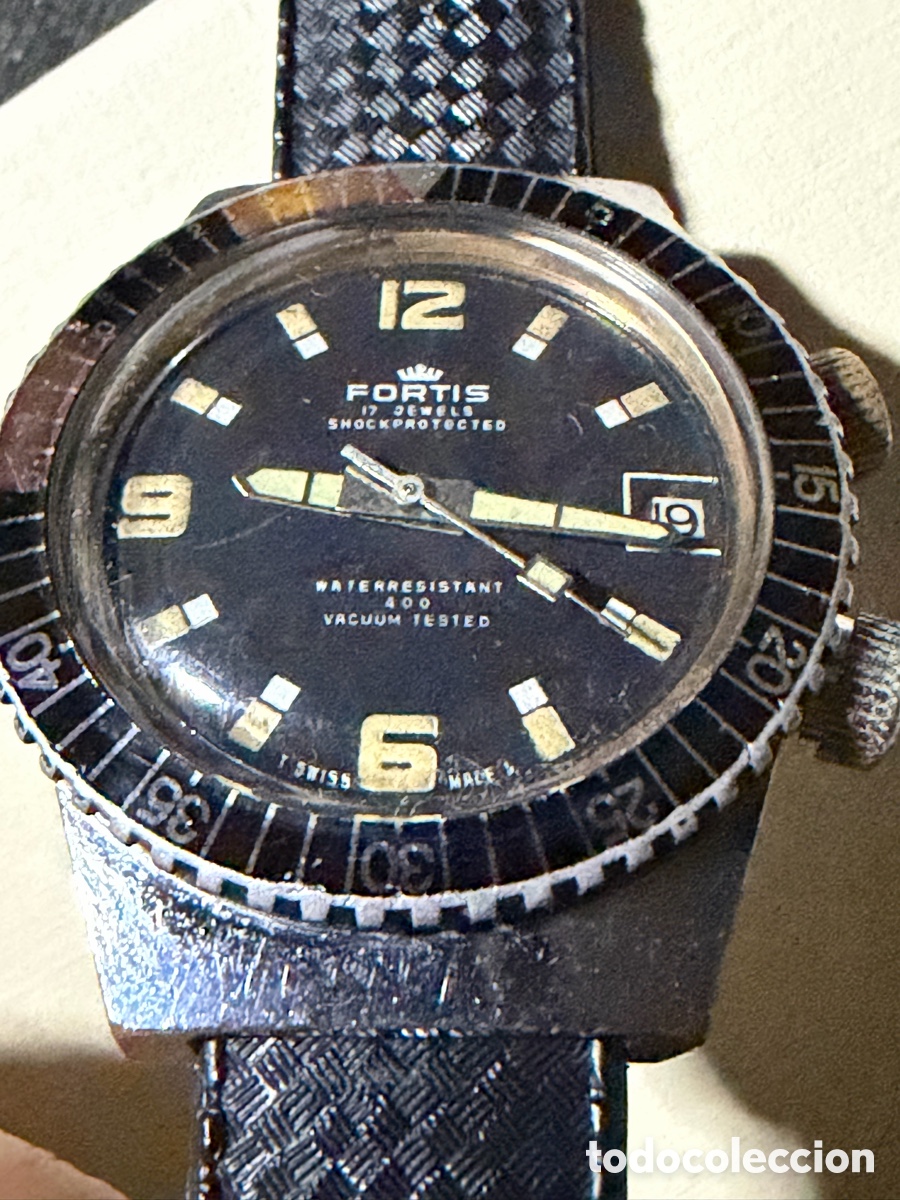 Vintage: Fortis Marinemaster 400m autom&aacute;tico.