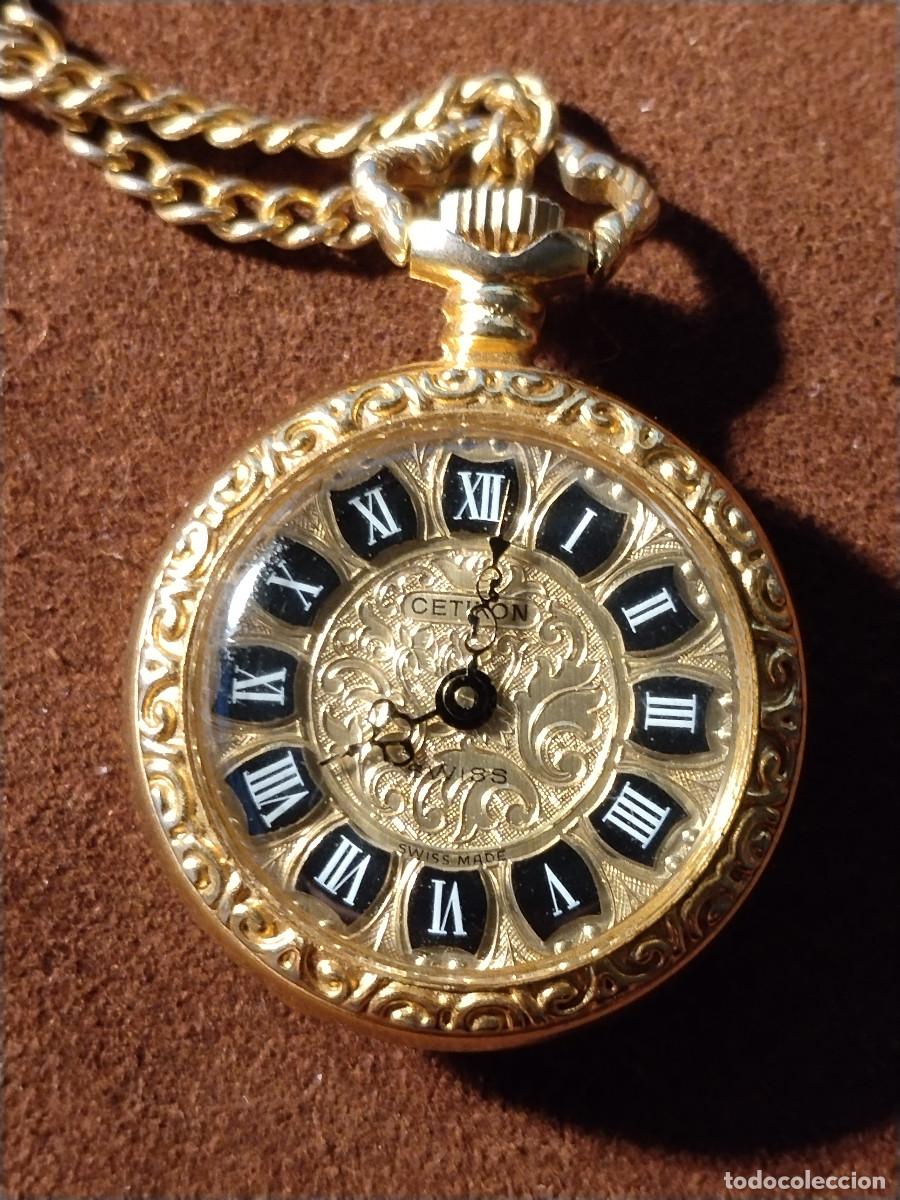 Vintage: Reloj de bolsillo CETIKON &ndash; Swiss Made &ndash; Decorativo &ndash; No funciona