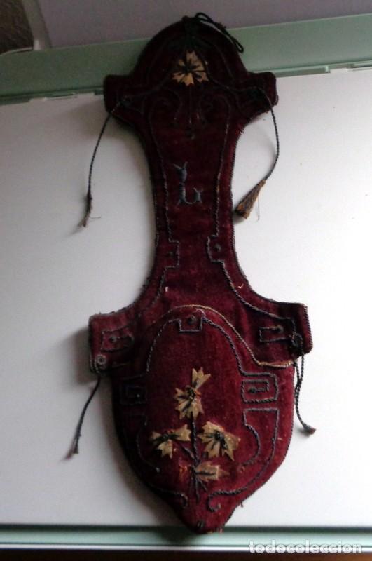 Vintage: BOLSA RELOJERA para GUARDAR RELOJ BOLSILLO. TERCIOPELO MOTIVOS FLORALES. ANTIGUO PRINCIPIOS SIGLO XX