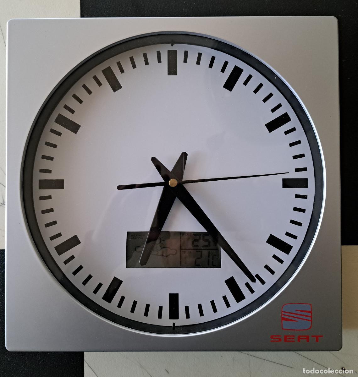 Vintage: RELOJ PROMOCIONAL SEAT A&Ntilde;OS 90 NUEVO CON CAJA AUTO MARTORELLES SEAT IBIZA