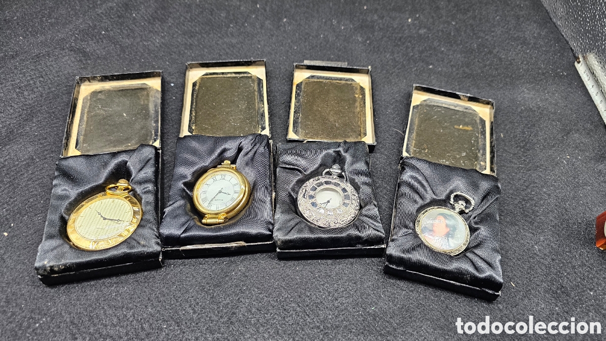 Vintage: Lote de 4 relojes de bolsillo de colecci&oacute;n