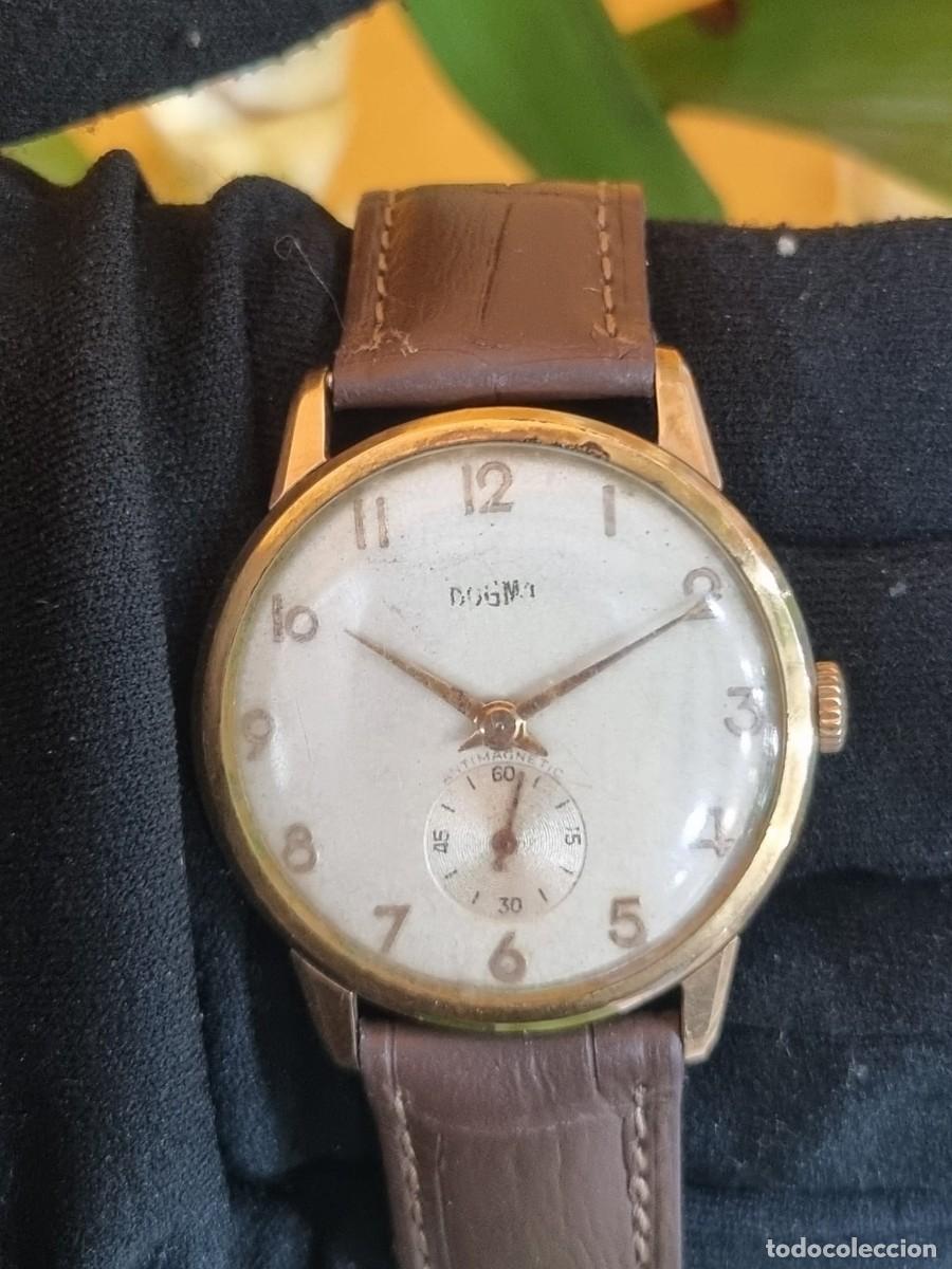 Vintage: Reloj vintage Dogma a cuerda