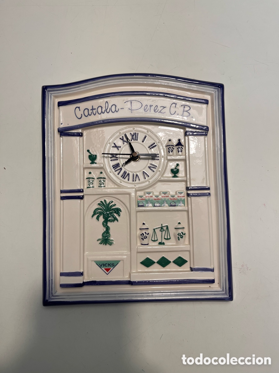 Vintage: Reloj cer&aacute;mica Vicks vaporub