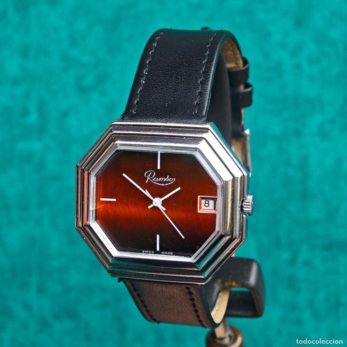 Vintage: RAMSO Jumbo 38mm reloj de cuerda vintage FHF 96-4 montre orologio watch Swiss