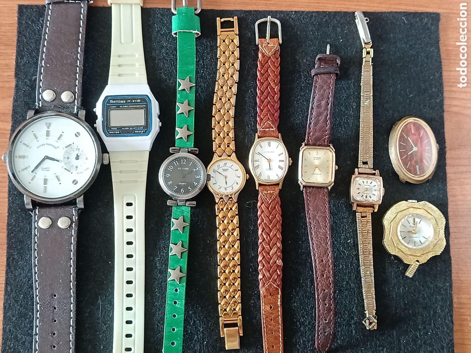 Vintage: Lote 9 relojes variados (quartz y cuerda)